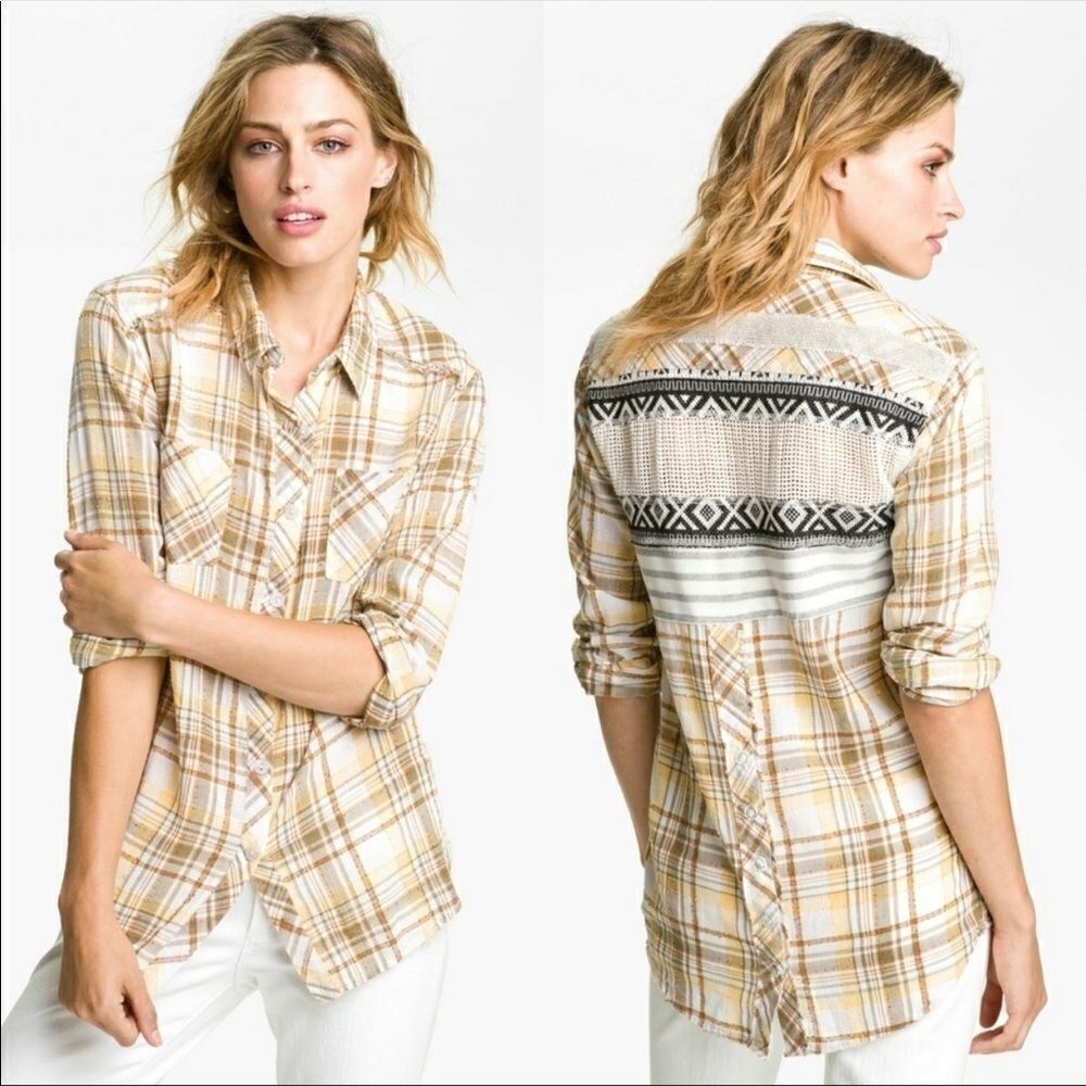 We the Free Plaid Park Ranger Button Down Shirt